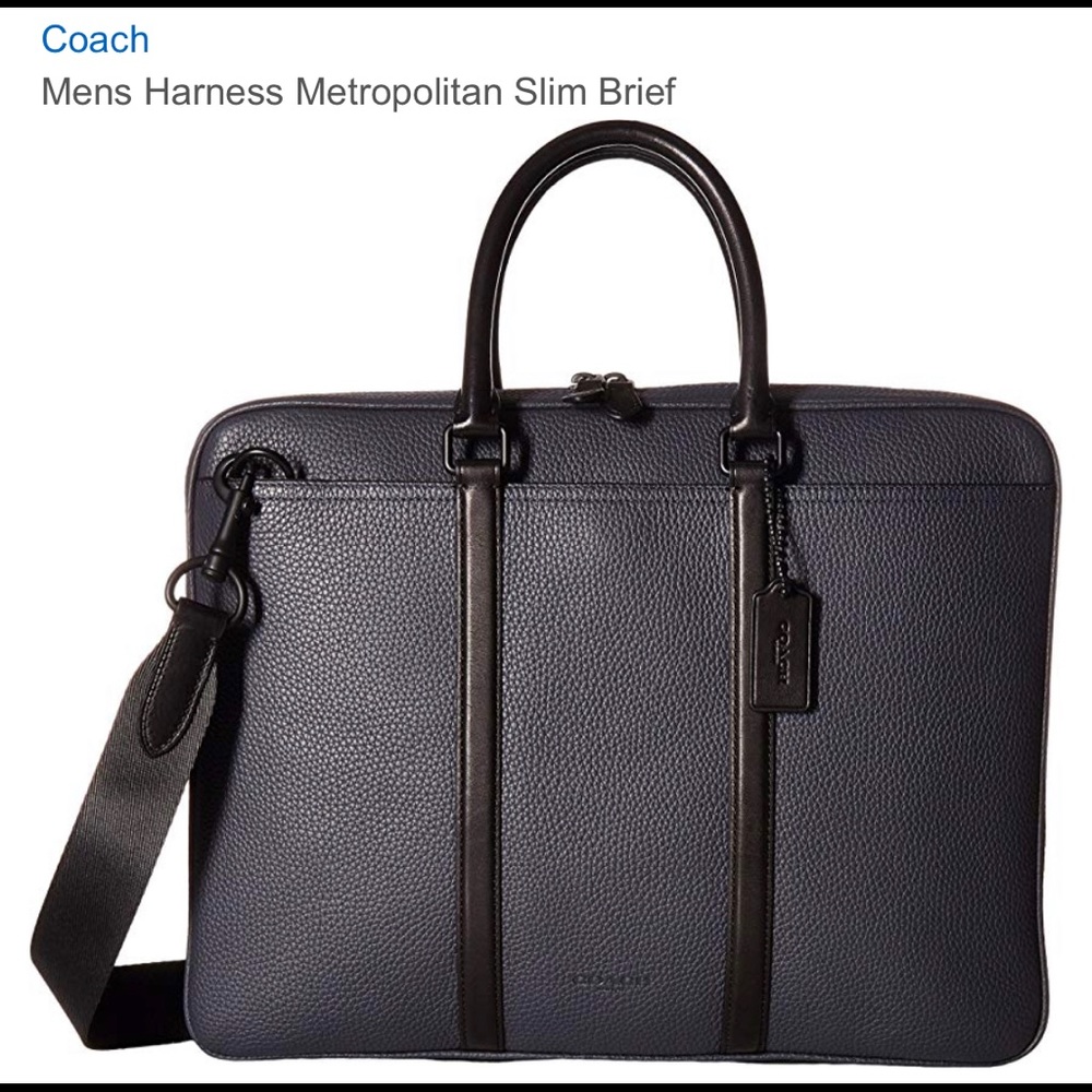 COACH Men’s Harness Metropolitan Slim Brief! New